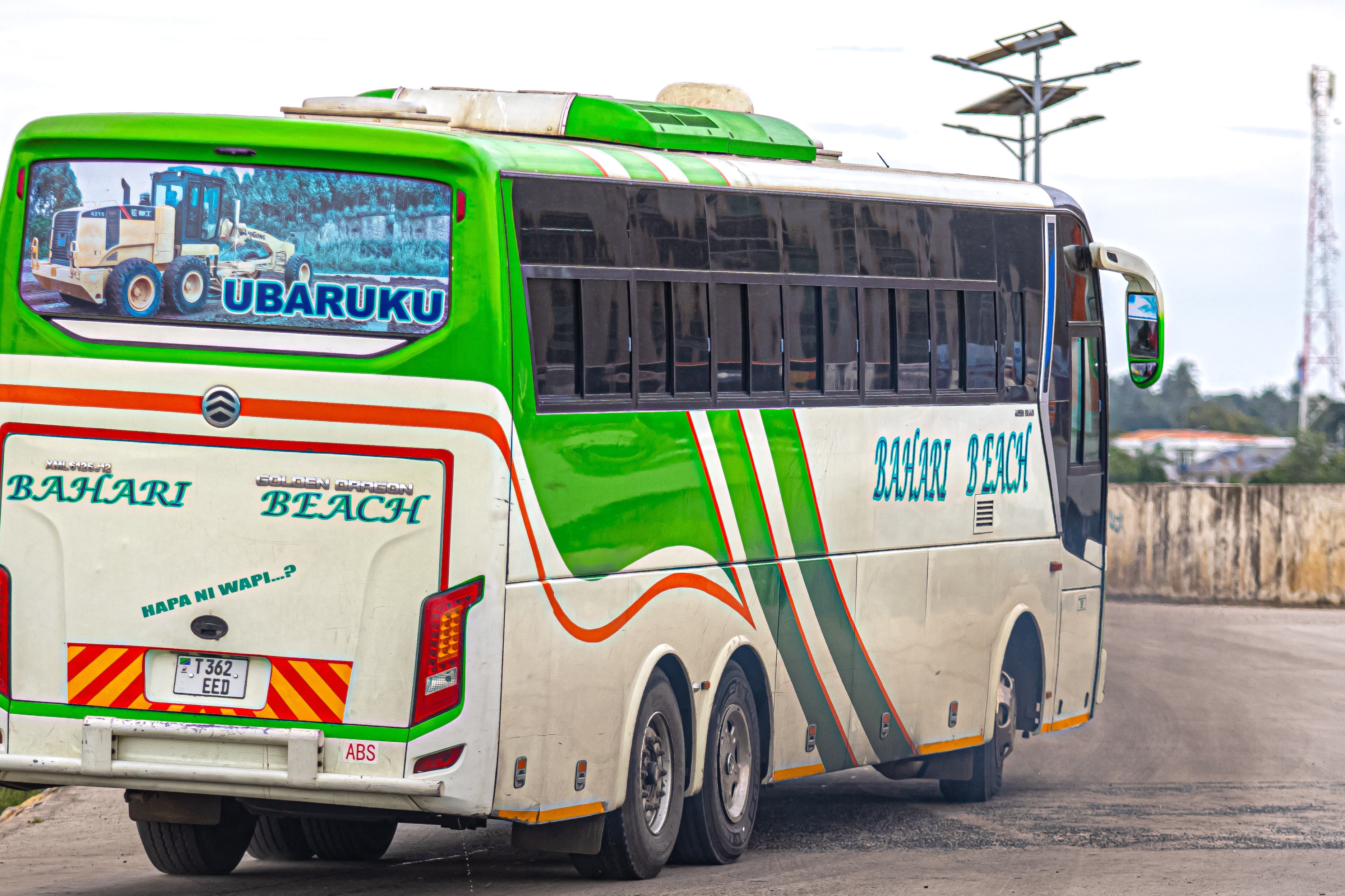 Modern bus exterior